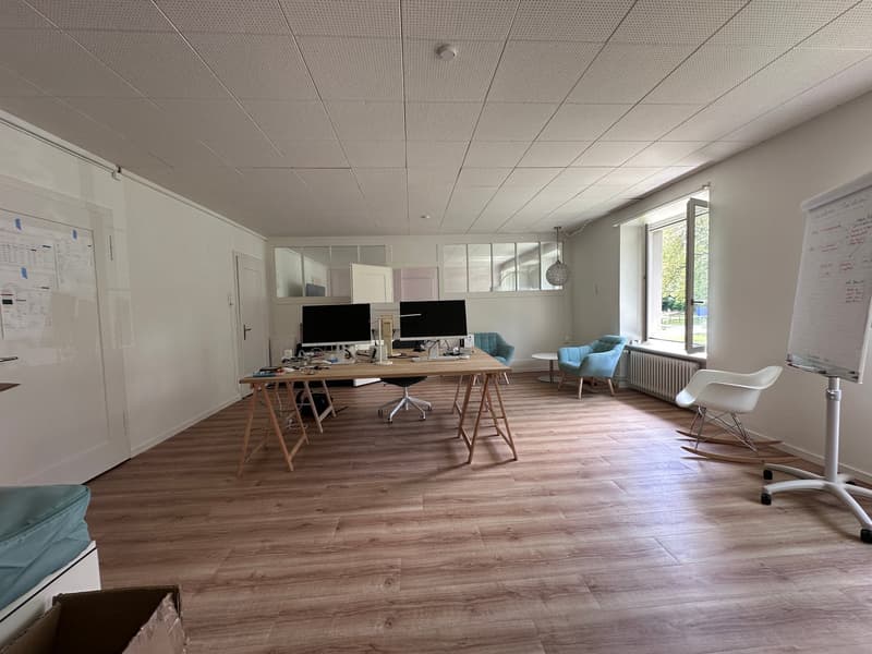 Helles, voll ausgestattetes Büro mit schönem Parkett (3)