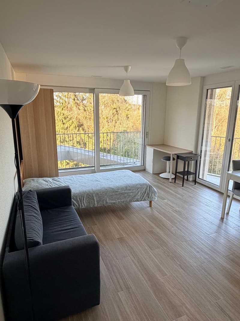 Modernes Studio mit Balkon in Opfikon – Neubau (2)