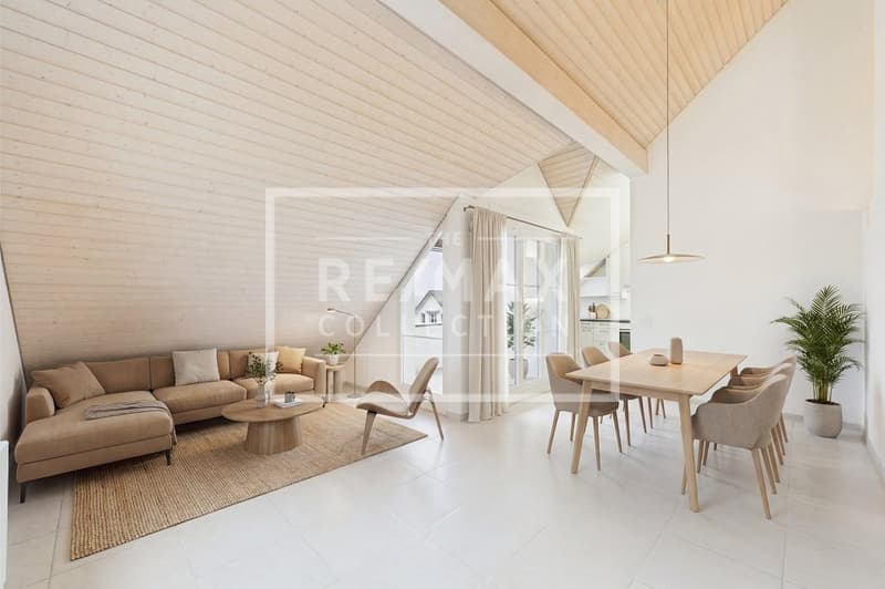 Sonnige Dachwohnung in Bonstetten mit Traum-Aussicht, nahe Zürich (1)