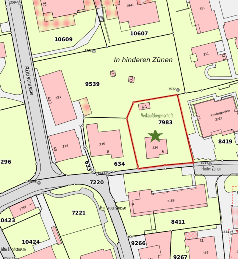 1'059 m² Bauland im historischen Dorfkern von Zollikon - eine seltene Gelegenheit! (5)
