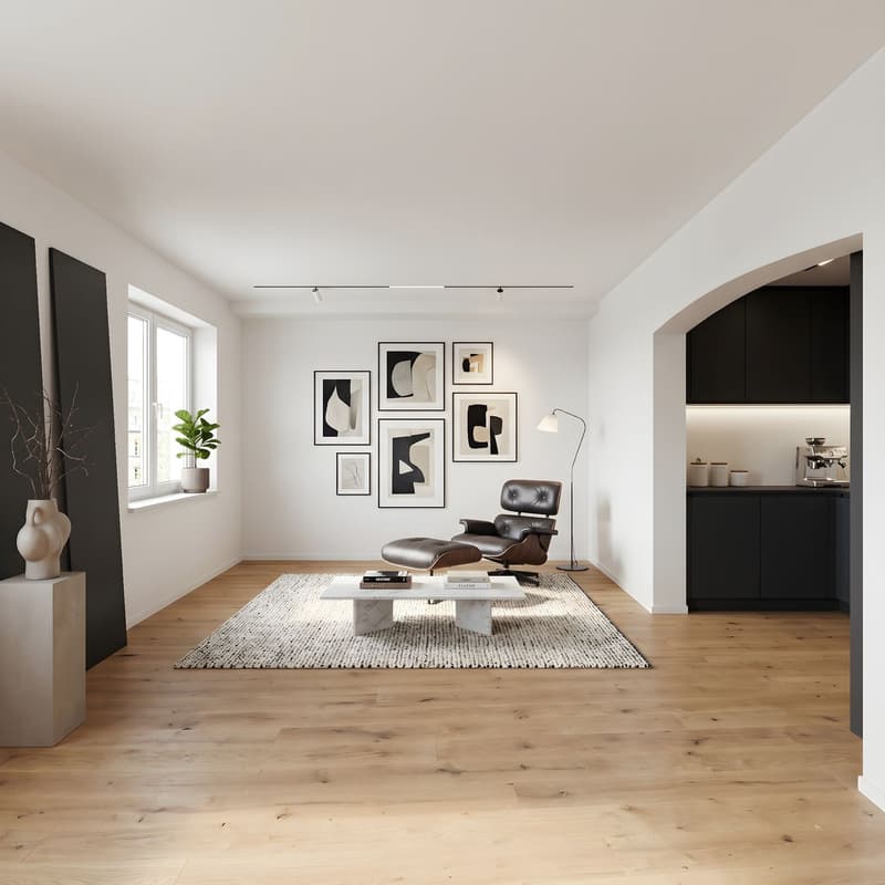 Charmante 1.5-Zimmer-Wohnung mit Garten in Hofstetten-Flüh (1)