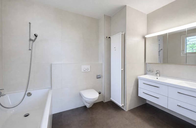 Salle de bains avec WC