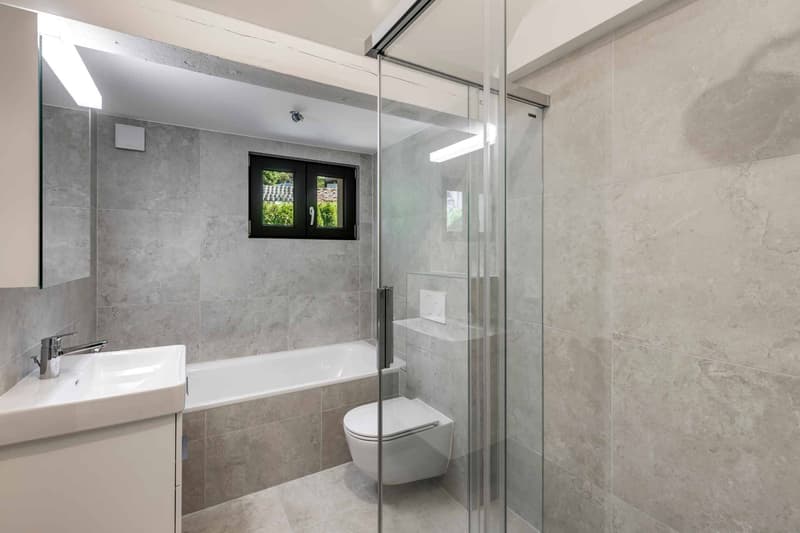 Salle de bains avec WC
