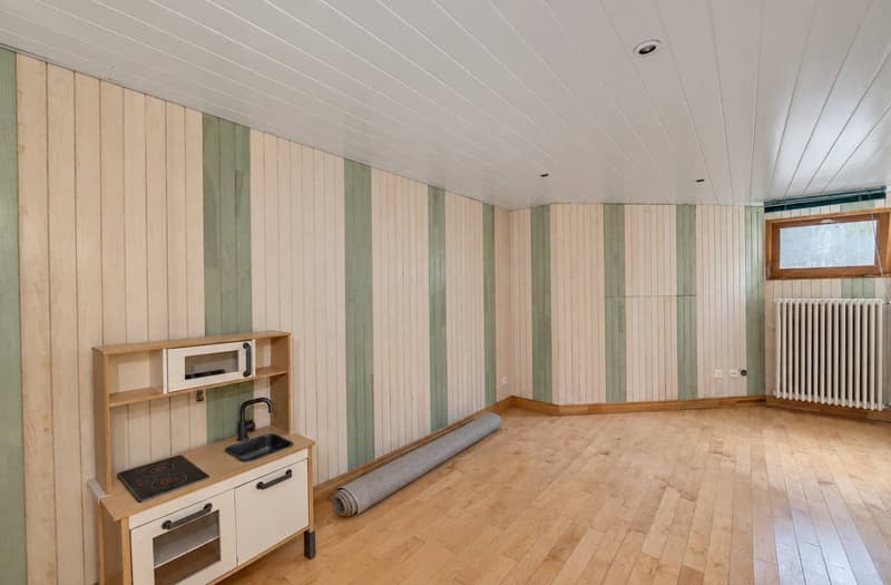 Salle de jeux en sous-sol