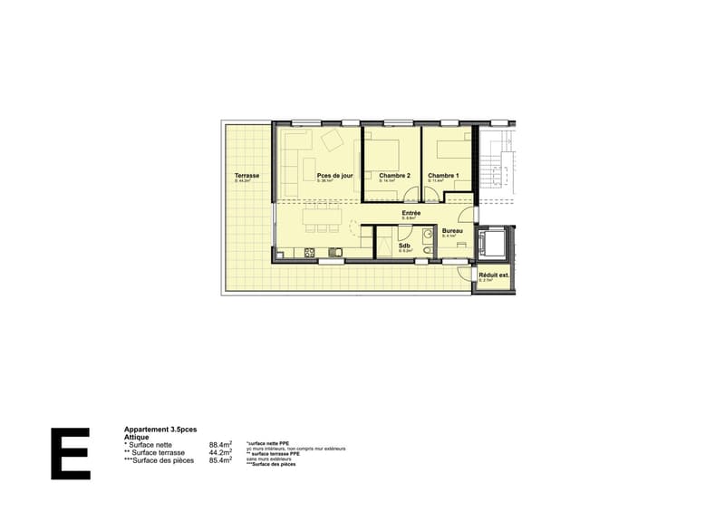 Somptueux attique de 3,5 pièces dans une nouvelle construction à Saint-Imier (4)