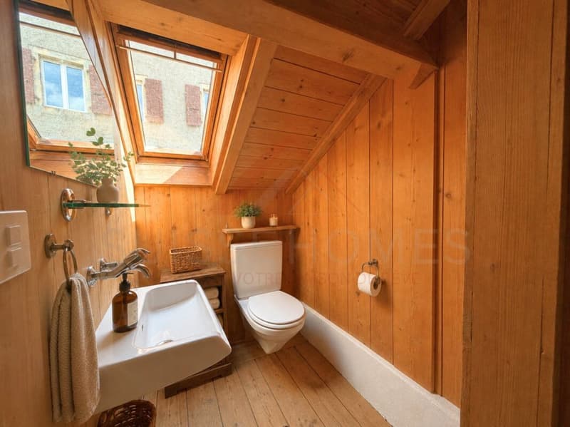 Appartement en Attique de 3 Pièces avec Cachet et Beaux Volumes au Coeur de Romainmôtier (8)