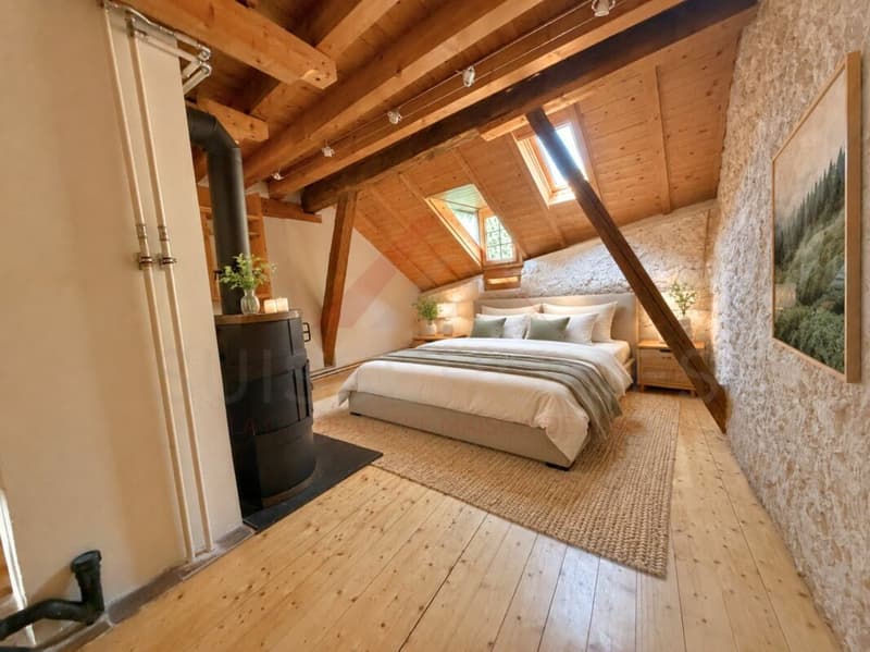 Appartement en Attique de 3 Pièces avec Cachet et Beaux Volumes au Coeur de Romainmôtier (7)