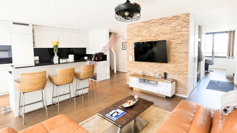 Moderne 5.5-Zimmer-Maisonette mit Loggia, Designküche und Minergie-Standard in zentraler Lage (4)