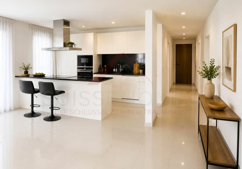 150 m² Wohnfläche | Helle 4.5 Zimmer Wohnung mit 2 Balkonen und Lift (1)
