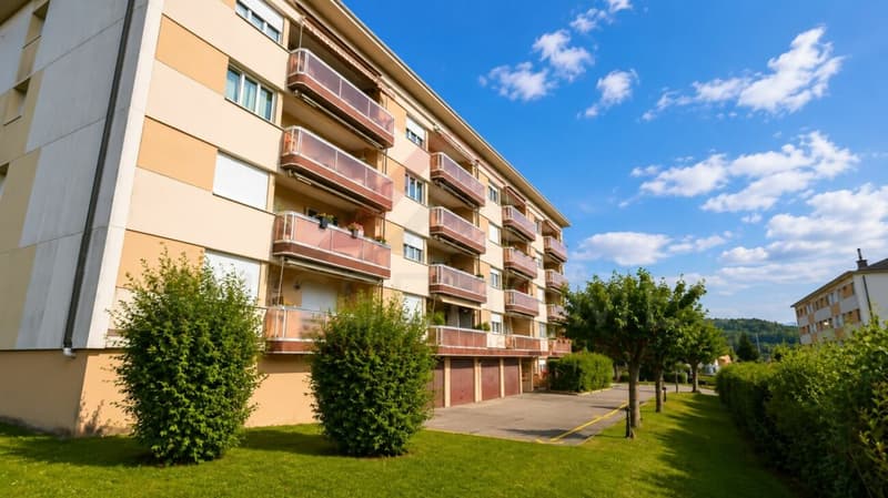 Marly - Appartement 3.5 pièces rénové avec balcon ensoleillé et vue verdoyante (3)
