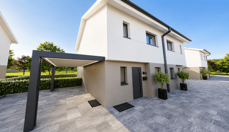 Élégante maison jumelée avec jardin privatif, terrasse et carport (1)