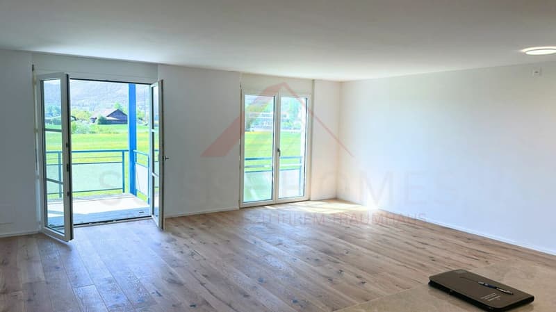 Stilvoll renovierte 3.5-Zimmer-Wohnung mit Balkon am grünen Stadtrand von Solothurn (2)