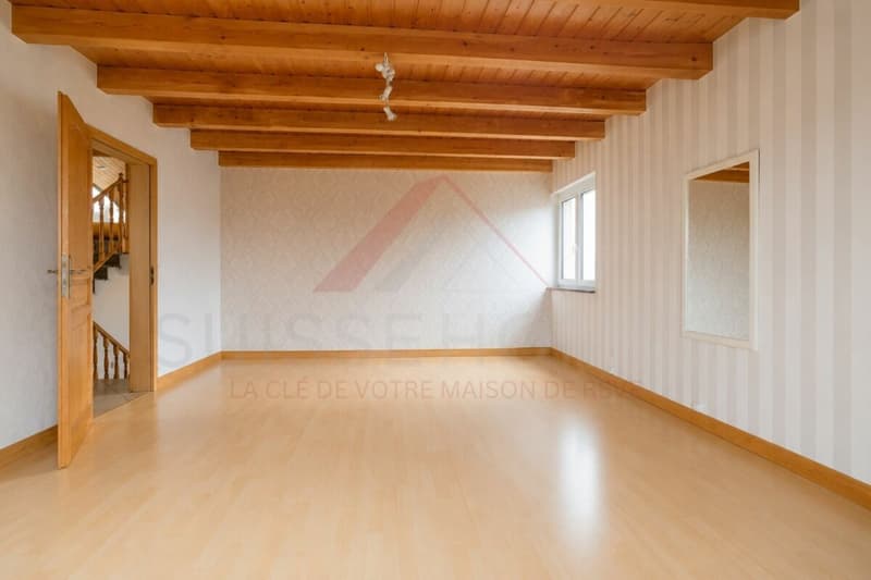 Maison familiale d'exception avec piscine, sauna et grand jardin à La Brillaz (12)