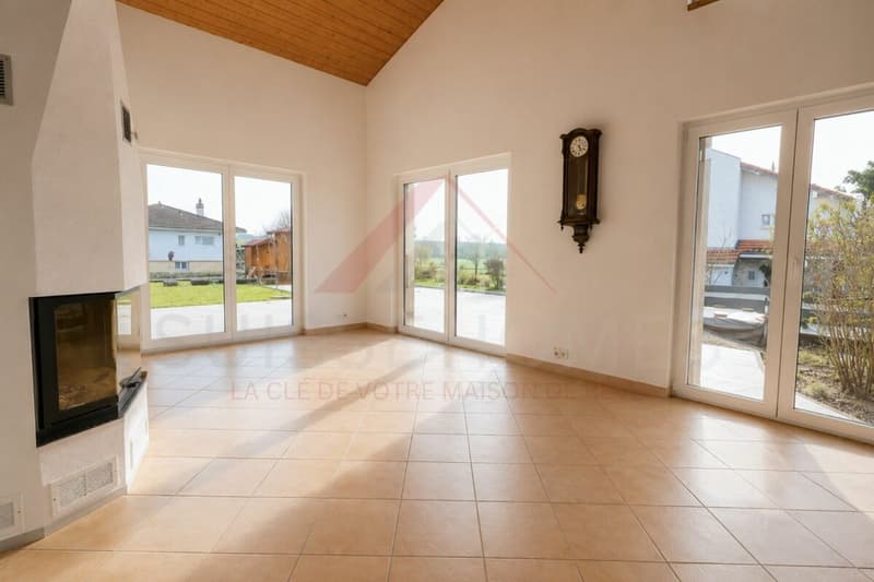 Maison familiale d'exception avec piscine, sauna et grand jardin à La Brillaz (6)