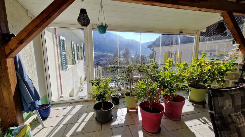 "BAISSE DE PRIX" Maison individuelle à Moutier avec véranda et grand garage (16)