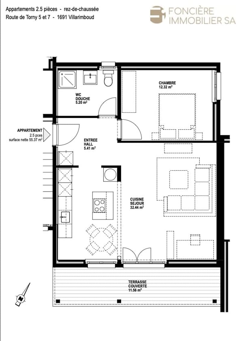 2 charmants appartements de 2.5 pièces à Villarimboud (6)