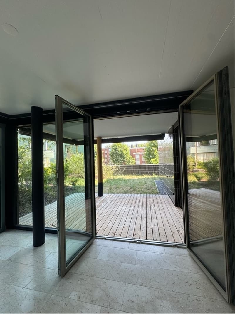 Sitzplatz mit Garten