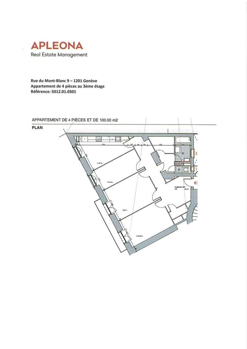 Appartement 4 pièces au 3eme étage Quartier de la Gare (6)