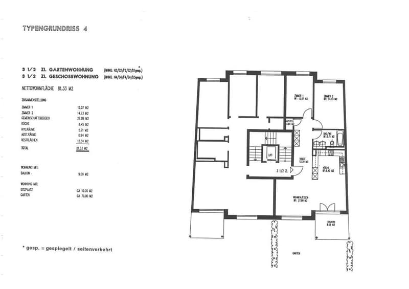 Grundrissplan