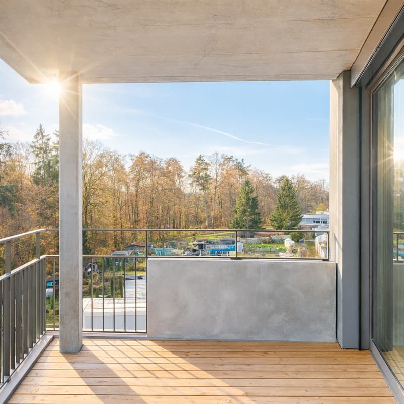 Sicht Balkon