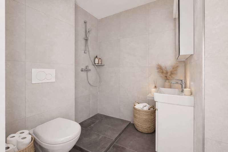 Staging Badezimmer mit Dusche