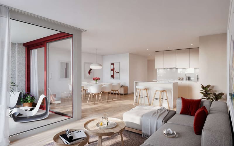 Visualisierung Wohn- / Esszimmer
