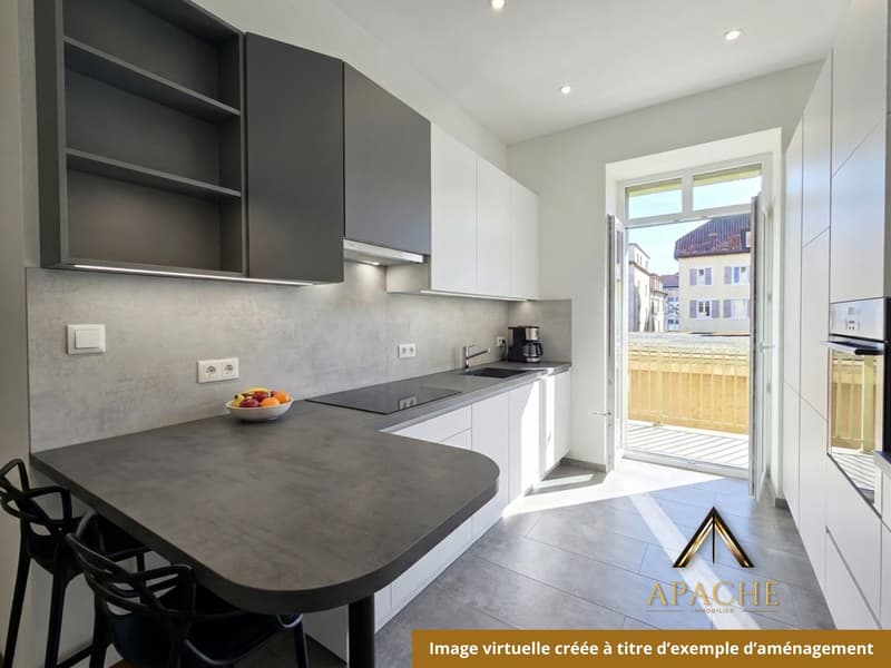 2 + 3.5 pièces ou 5.5 pièces avec grand balcon ? A vous de choisir ! (4)