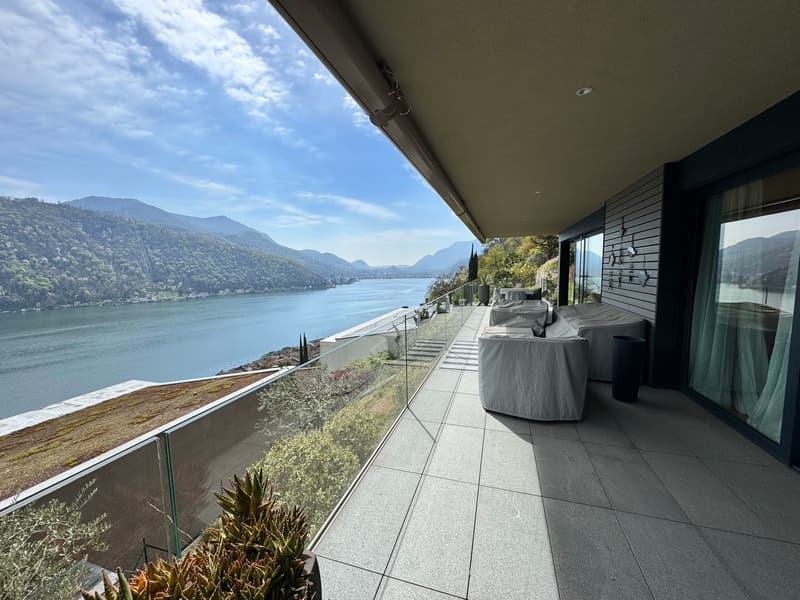 Splendido appartamento di 3,5 locali con vista lago giardino e piscina (5)