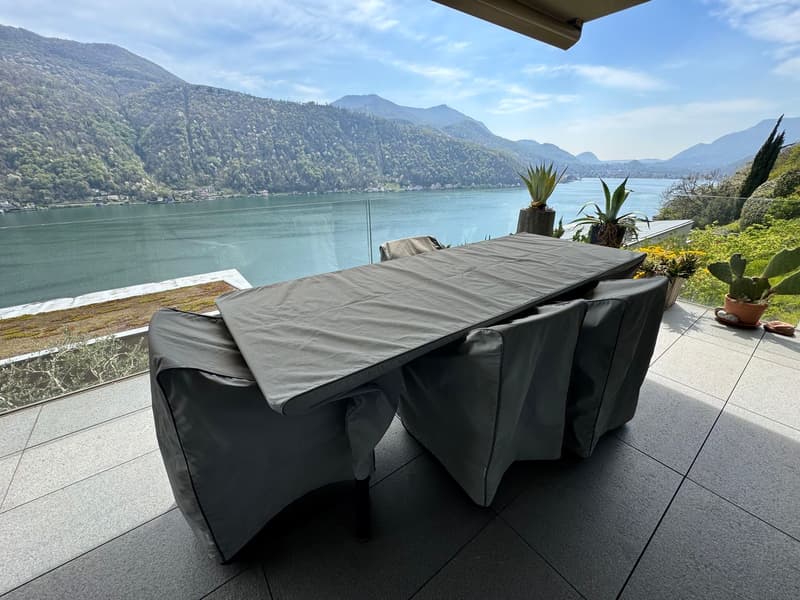 Splendido appartamento di 3,5 locali con vista lago giardino e piscina (7)