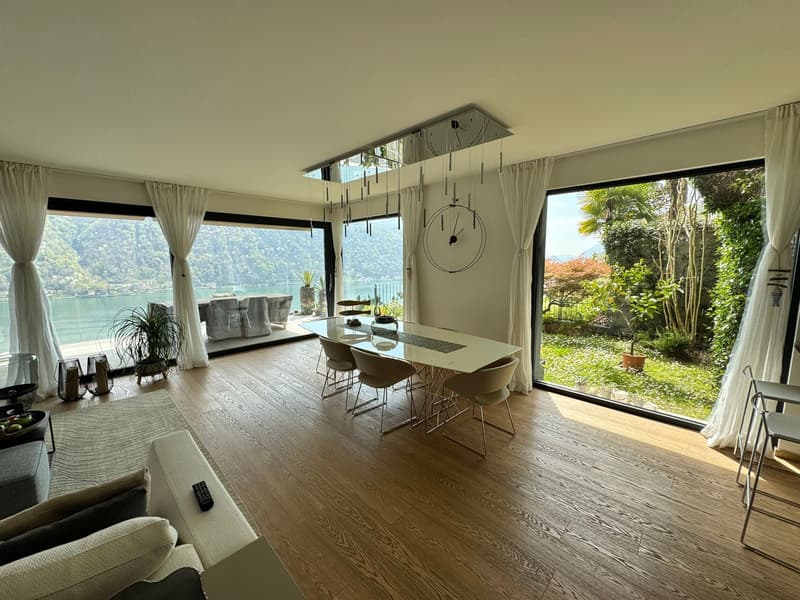 Splendido appartamento di 3,5 locali con vista lago giardino e piscina (9)