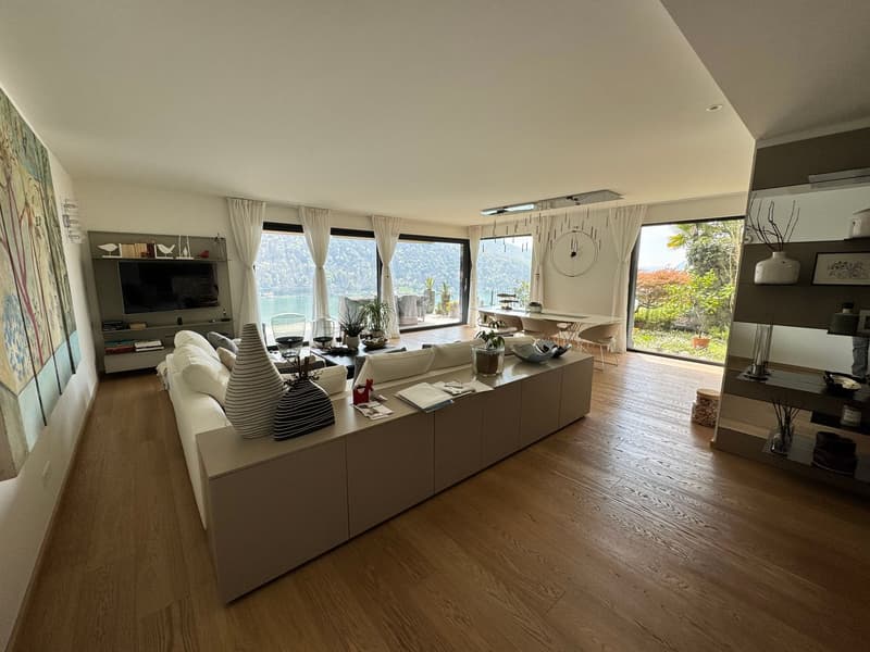 Splendido appartamento di 3,5 locali con vista lago giardino e piscina (13)