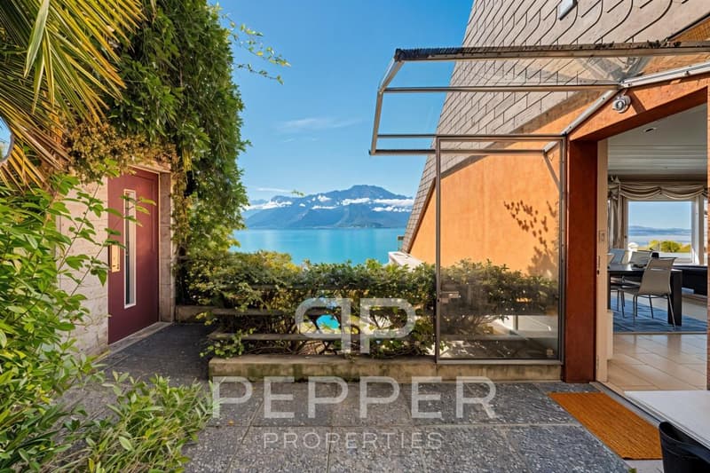 Rare duplex en attique avec vue panoramique sur le Léman et les Alpes (13)