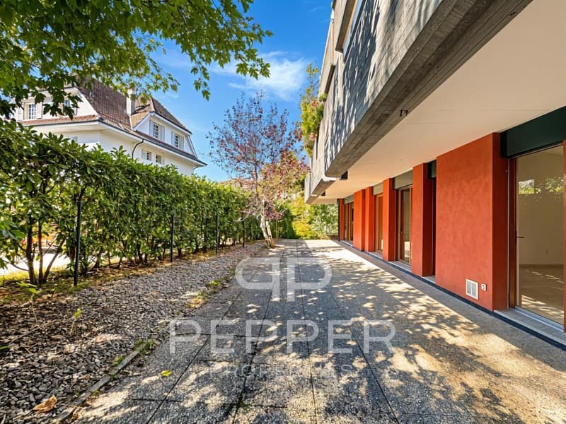 Vaste appartement en rez-de-jardin au coeur de Chailly (1)