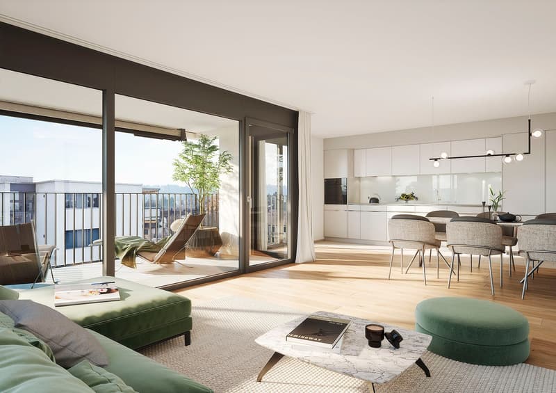 Erstvermietung: zentrale und  komfortable 2.5-Zimmer-Wohnung (2)