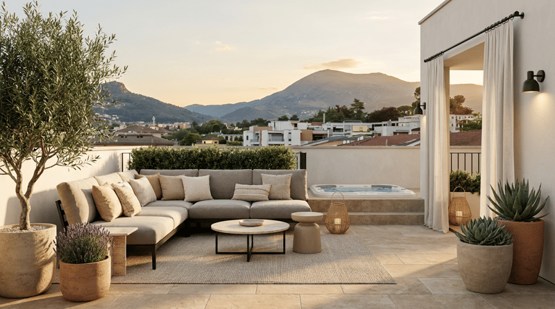 Elegante attico con terrazza panoramica (6)