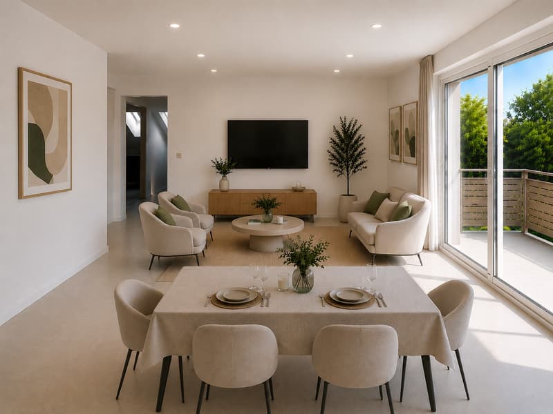 Appartement MINERGIE de 3.5 pièces au combles avec balcon (lot 5) / en (6)