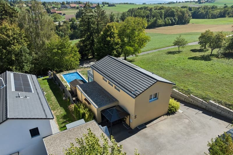 Villa individuelle contemporaine 5.5pièces avec piscine à Carrouge VD (13)