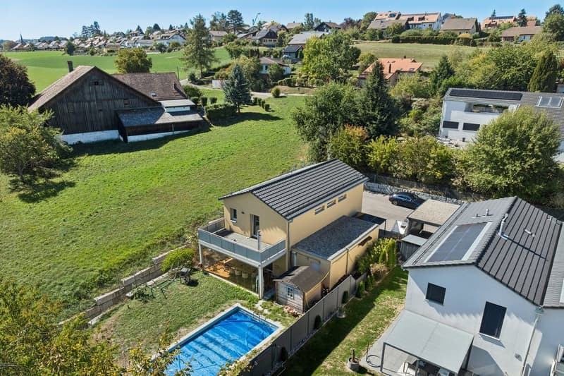 Villa individuelle contemporaine 5.5pièces avec piscine à Carrouge VD (1)