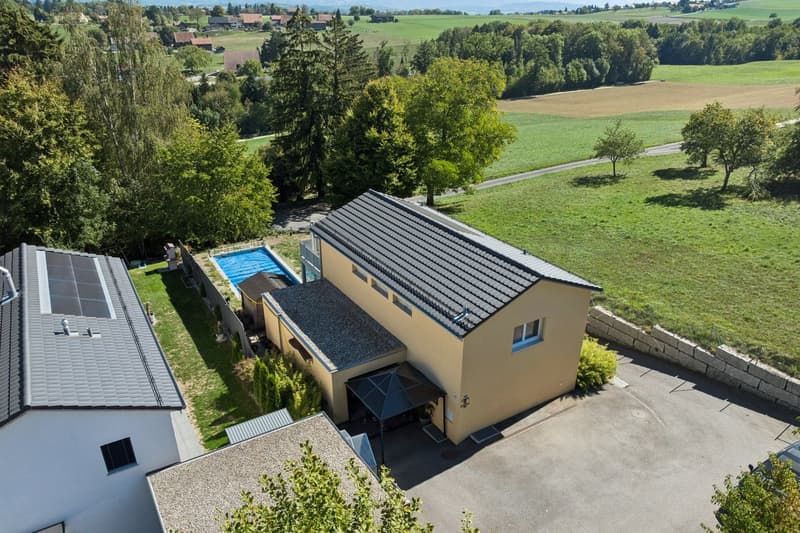Villa individuelle contemporaine 5.5pièces avec piscine à Carrouge VD (13)
