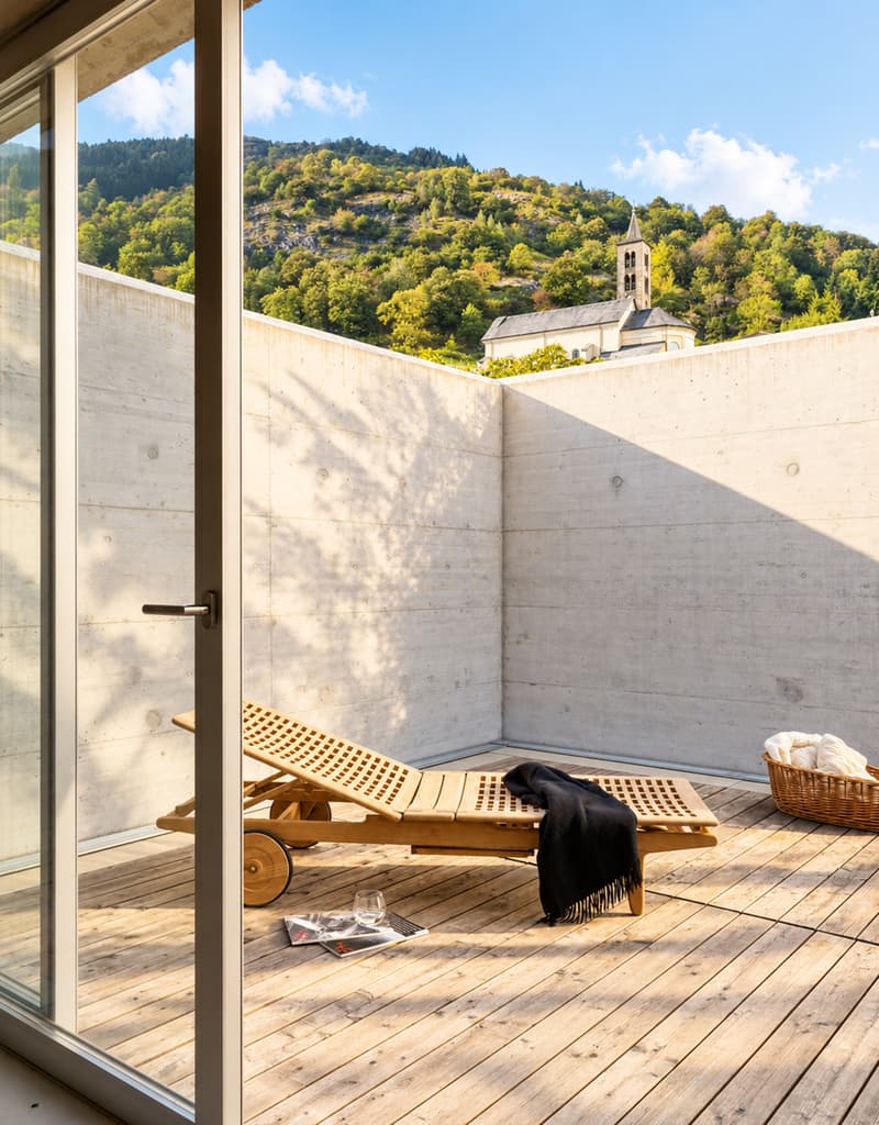 Geschützte Loggia mit Privatsphäre | Loggia riparata e riservata