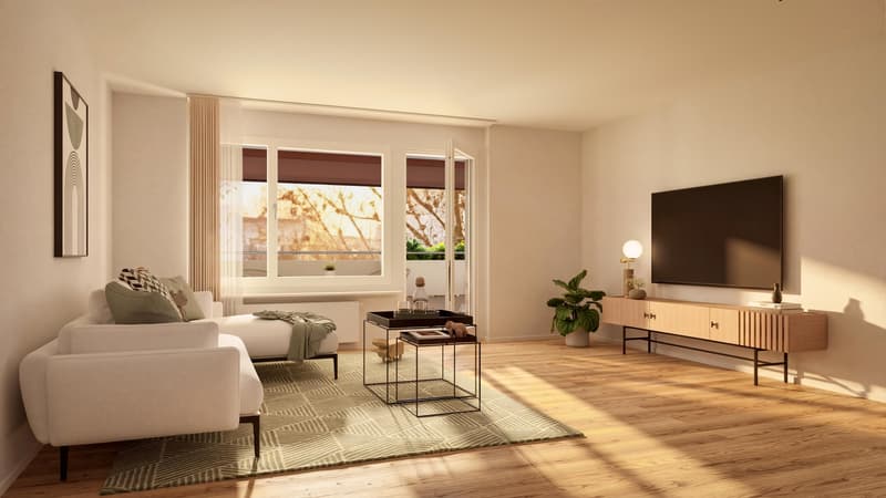 4.5 Zimmerwohnung in Oberwil - Urban wohnen, natürlich leben (3)