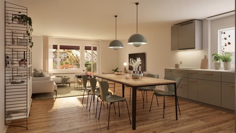 4.5 Zimmerwohnung in Oberwil - Urban wohnen, natürlich leben (2)