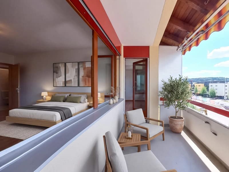 3½-Zimmer-Wohnung mit Balkon und Cheminée (6)