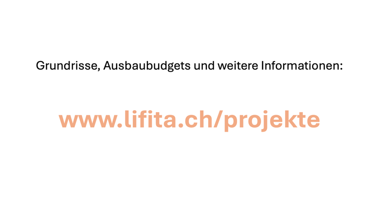Text providing a link to the website for more information on floor plans, budgets, and details