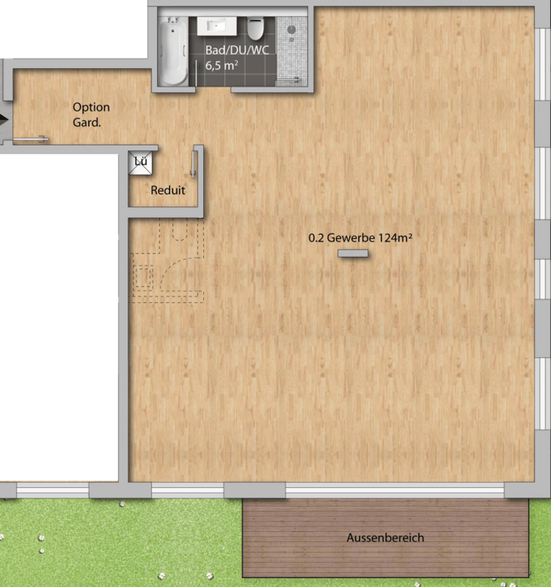 Gewerbe Nr. 0.2 mit 124m²