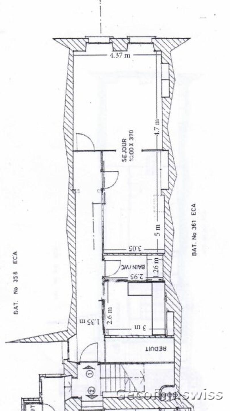 Living room, kitchen, 1 bedroom, 1 bathroom, balcony