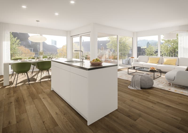 Unsere letzte 2.5-Zimmer-Attikawohnung, im Neubauprojekt Bachgarten (5)
