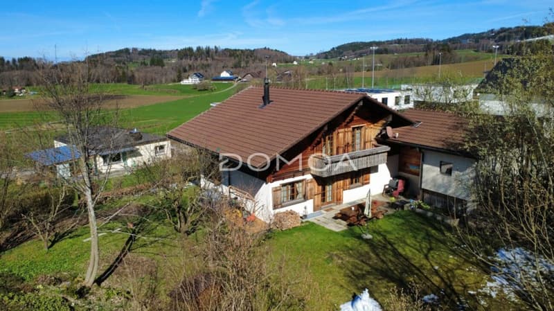 Authentique chalet avec vue dégagée et grand terrain (10)