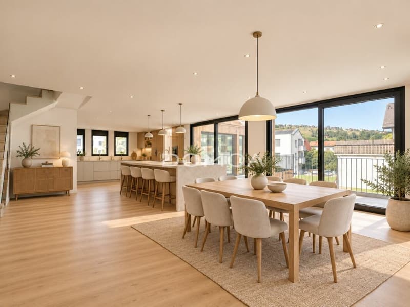 Exceptionnel triplex de 6,5 pièces au coeur d'une ferme rénovée (3)