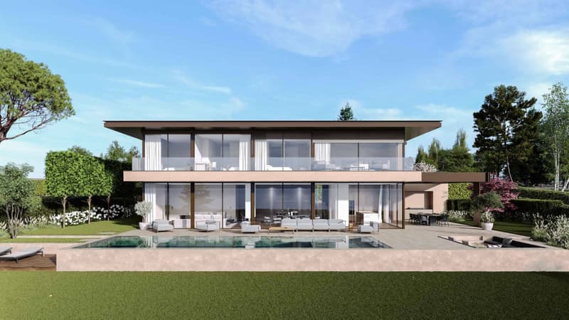 Villa d'exception au bord du lac - piscine miroir & espaces bien-être (11)